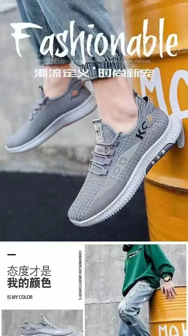 2025 Soft Soled Spring and Autumn Old Cloth Shoes Breathable Mesh Shoes Non-slip Wear-resistant Casual Low-top Shoes Work Shoes