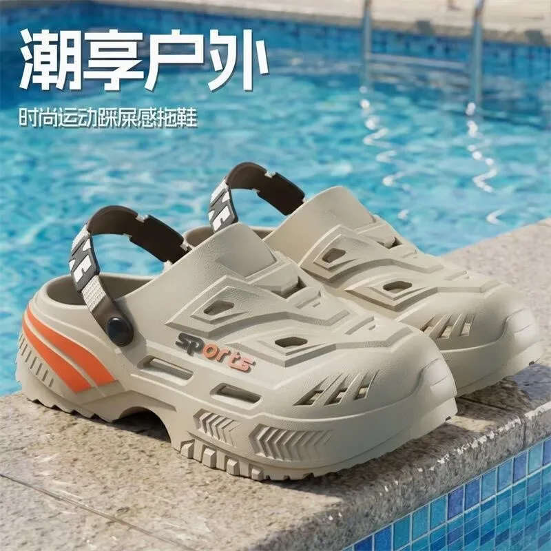 Medical outer hole shoes men's 2026 new slippers summer operating room deodorant non-slip thick-soled outdoor sandals