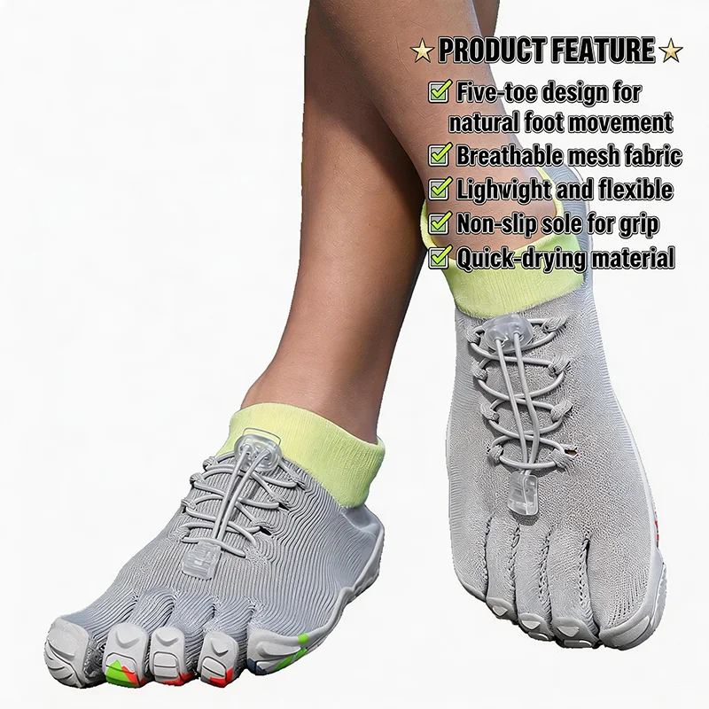 2026 New Men FiveFingers Casual Sneakers Unisex Split Toe Shoe Men Outdoor Off-road Shoes Couple Five Toe Running Shoes