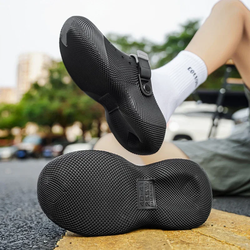 Summer Mens Sandals Outdoor Fashion Slippers Breathable Lightweight Man Beach Sandals Thick Sole Non Slip Casual Garden Shoes