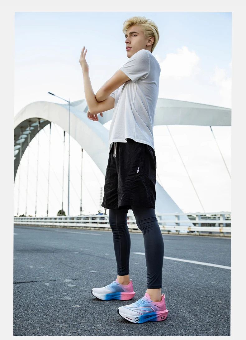 Men Running Shoes Casual Carbon Board Air Cushion Marathon Sports Breathable Lightweight Women's Comfortable Athletic Sneakers