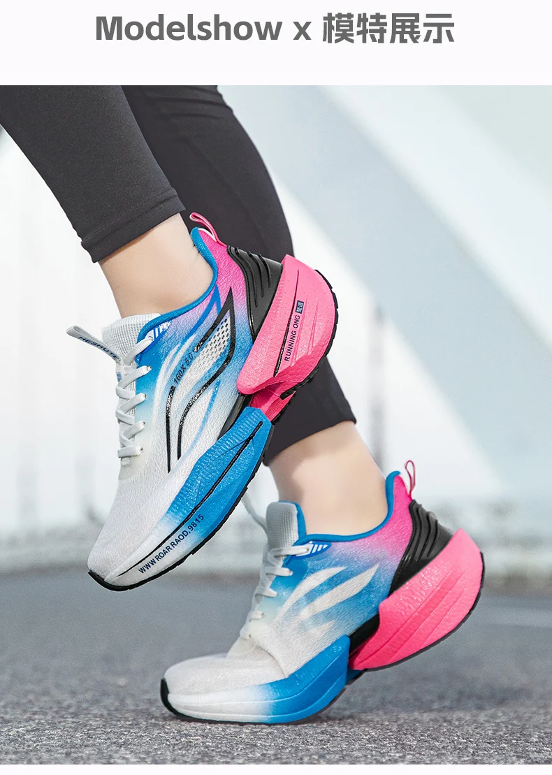 Men Running Shoes Casual Carbon Board Air Cushion Marathon Sports Breathable Lightweight Women's Comfortable Athletic Sneakers