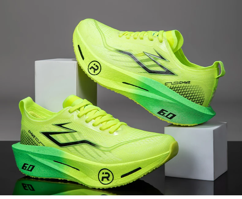 Men Running Shoes Casual Carbon Board Air Cushion Marathon Sports Breathable Lightweight Women's Comfortable Athletic Sneakers