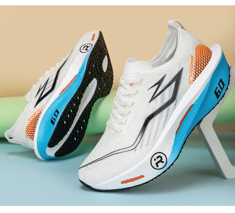 Men Running Shoes Casual Carbon Board Air Cushion Marathon Sports Breathable Lightweight Women's Comfortable Athletic Sneakers