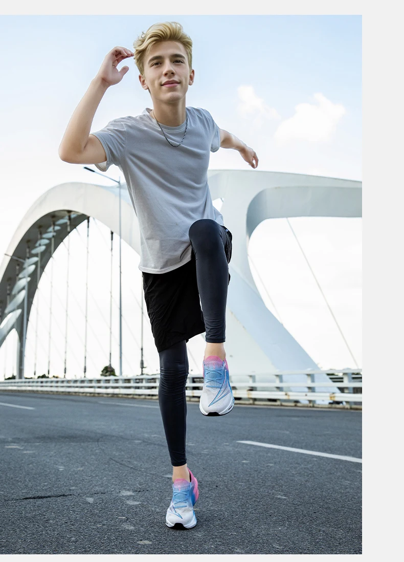 Men Running Shoes Casual Carbon Board Air Cushion Marathon Sports Breathable Lightweight Women's Comfortable Athletic Sneakers