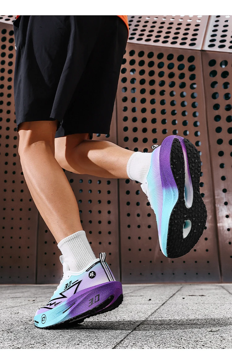 Men Running Shoes Carbon Board Marathon Speciality Sports Breathable Lightweight Women's Comfortable Athletic Sneakers