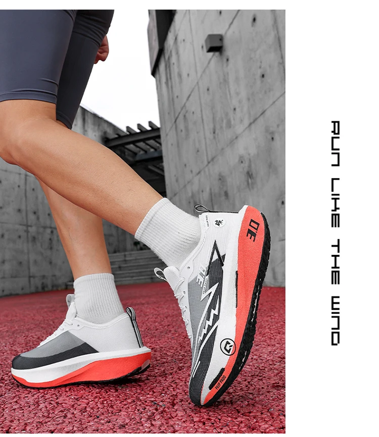 Men Running Shoes Carbon Board Marathon Speciality Sports Breathable Lightweight Women's Comfortable Athletic Sneakers