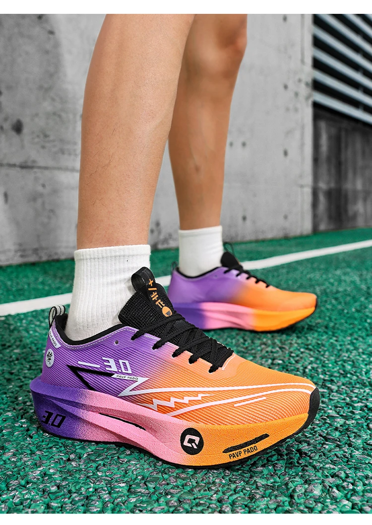 Men Running Shoes Carbon Board Marathon Speciality Sports Breathable Lightweight Women's Comfortable Athletic Sneakers