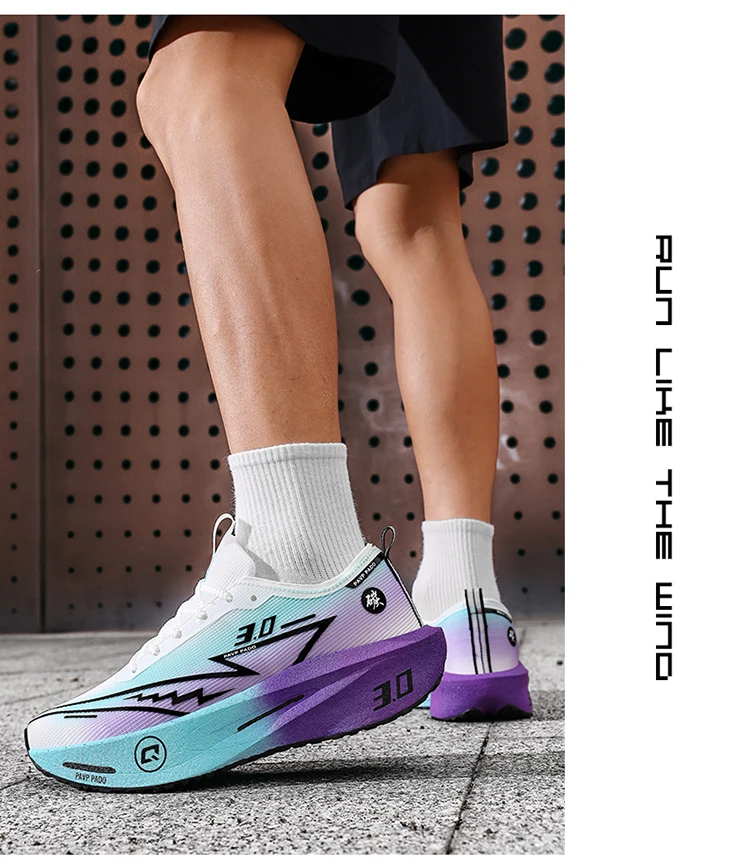 Men Running Shoes Carbon Board Marathon Speciality Sports Breathable Lightweight Women's Comfortable Athletic Sneakers