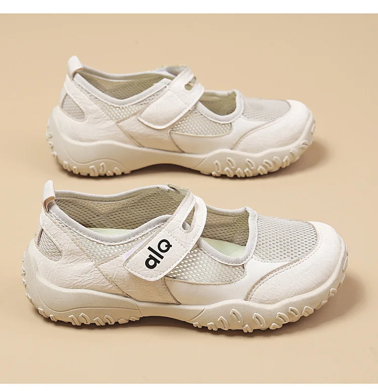 Woman's Casual Flats Shoes Round Toe Large size ladies shoes Retro French Mary Jane Dress Flat New Summer Solid Comfortable shoe
