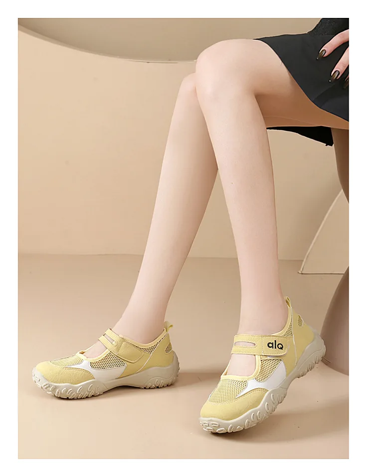Woman's Casual Flats Shoes Round Toe Large size ladies shoes Retro French Mary Jane Dress Flat New Summer Solid Comfortable shoe