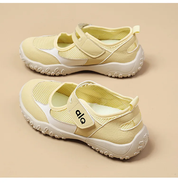 Woman's Casual Flats Shoes Round Toe Large size ladies shoes Retro French Mary Jane Dress Flat New Summer Solid Comfortable shoe