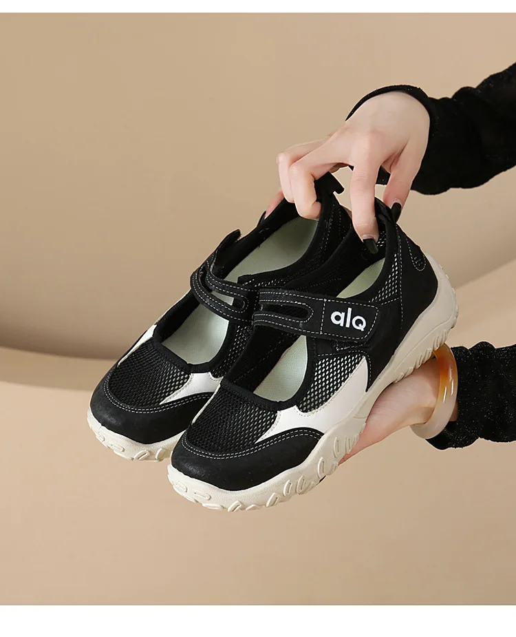 Woman's Casual Flats Shoes Round Toe Large size ladies shoes Retro French Mary Jane Dress Flat New Summer Solid Comfortable shoe