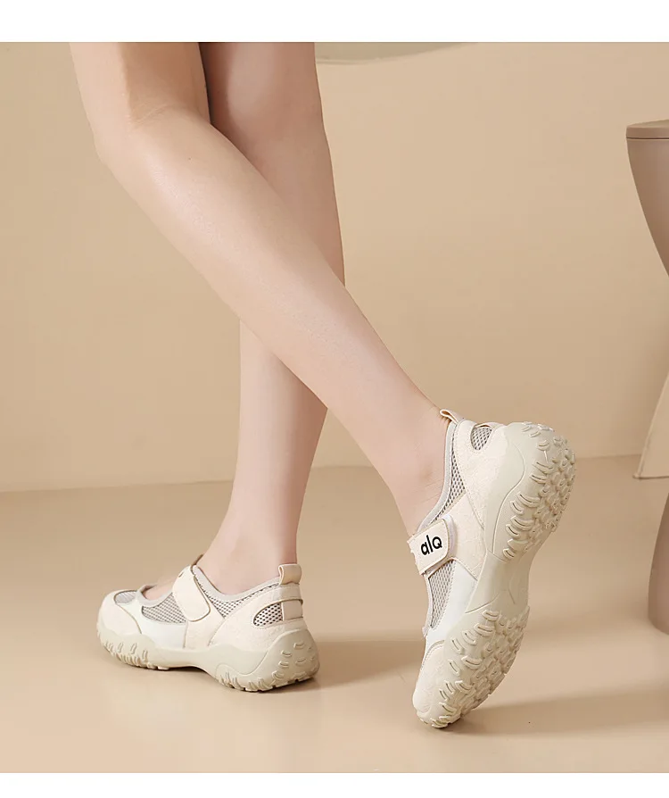 Woman's Casual Flats Shoes Round Toe Large size ladies shoes Retro French Mary Jane Dress Flat New Summer Solid Comfortable shoe