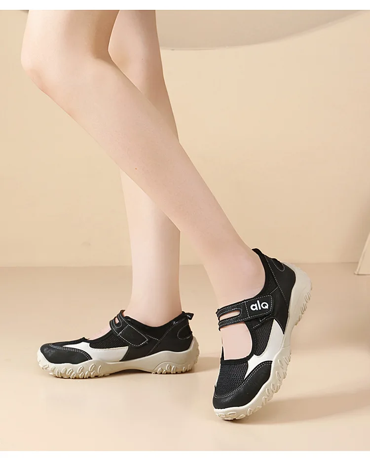 Woman's Casual Flats Shoes Round Toe Large size ladies shoes Retro French Mary Jane Dress Flat New Summer Solid Comfortable shoe