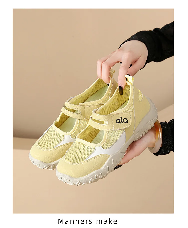 Woman's Casual Flats Shoes Round Toe Large size ladies shoes Retro French Mary Jane Dress Flat New Summer Solid Comfortable shoe