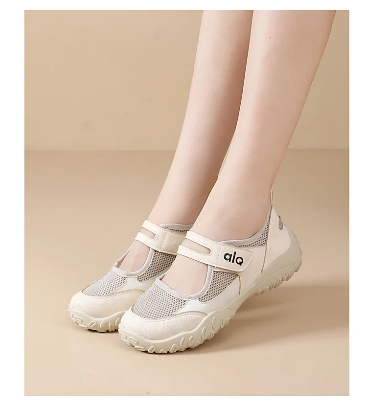 Woman's Casual Flats Shoes Round Toe Large size ladies shoes Retro French Mary Jane Dress Flat New Summer Solid Comfortable shoe