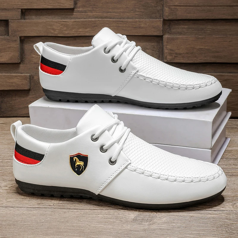 Men's Business-Style Loafers, Soft-Soled Breathable Casual Shoes, Fine Materials with Breathable Texture, Non-Slip and Wear-Resistant Rubber Sole