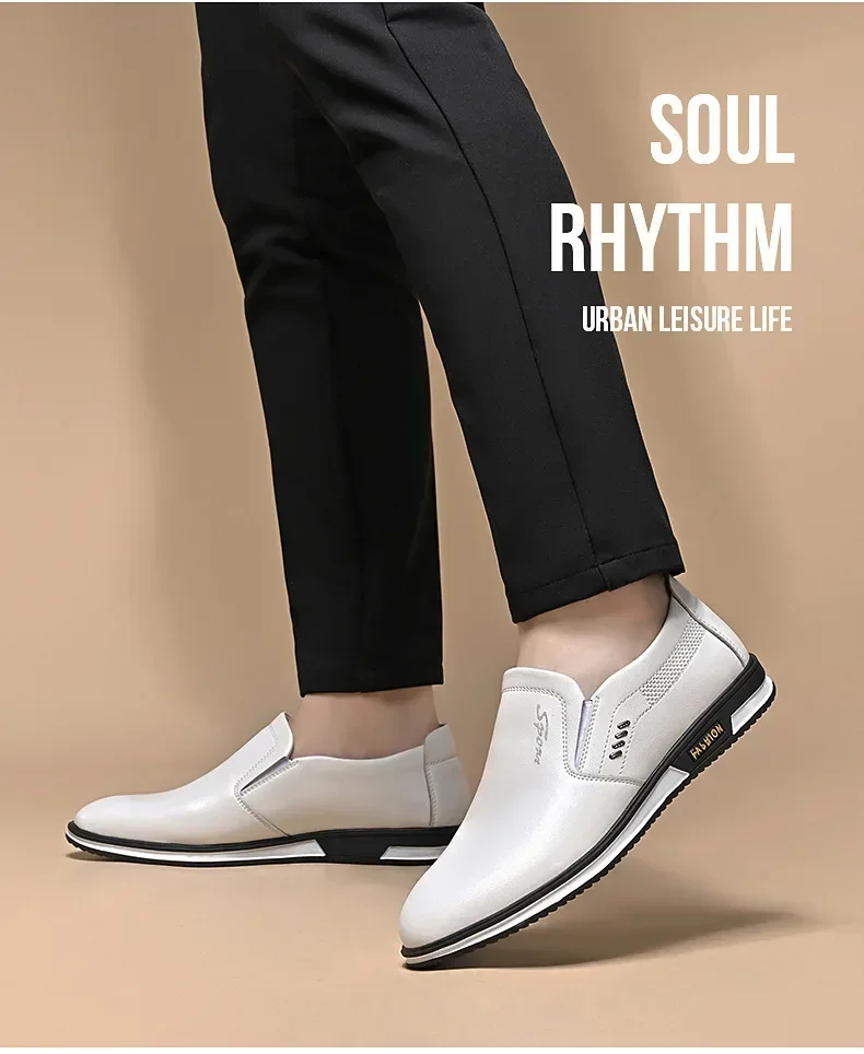 Leather Shoes for Men Designer Loafers High Quality Adult Moccasins Men Driving Shoes Male Footwear Men's Formal Shoes