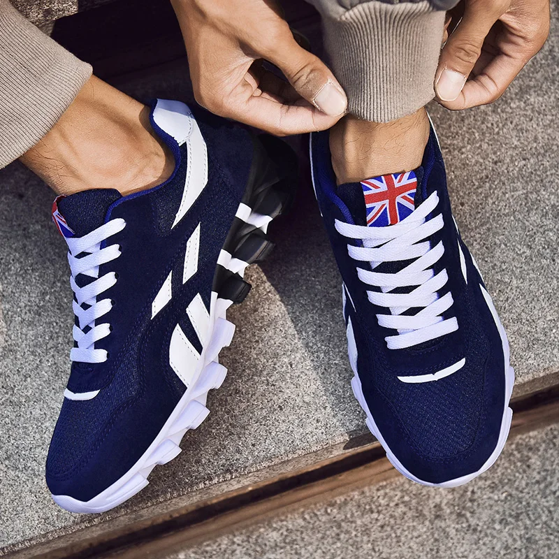 Men's Shoes Marathon Running Sports Shoes Casual Sneakers Soft Comfortable Training Shoes Wear Resistant Sneakers Men Sneakers