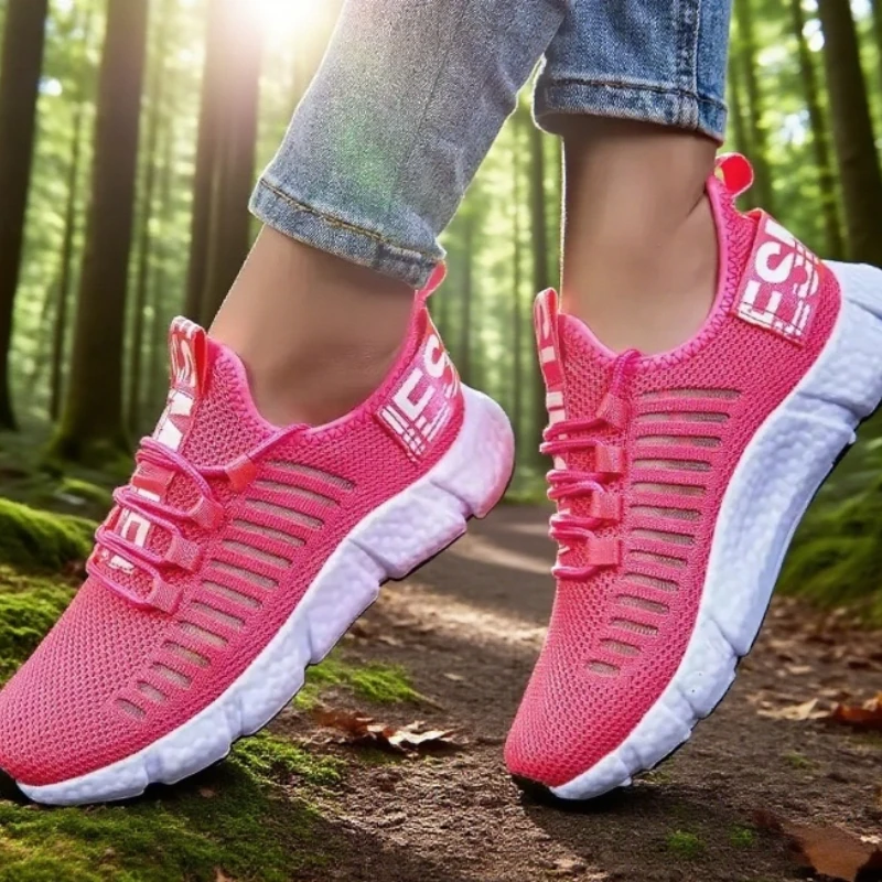 Soft Soled Women's Running Shoes Lightweightogging Sneakers Hot Selling Breathable Anti Slip Fast Drying Fitness Tennis Shoes