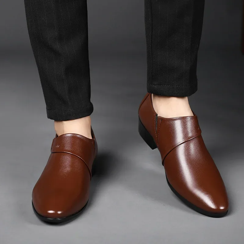 Oxfords Leather Shoes for Men Luxury Big Size 38-50 Men Dress Shoes Business Party Wedding Office Work Shoe 2025 New Men Loafers