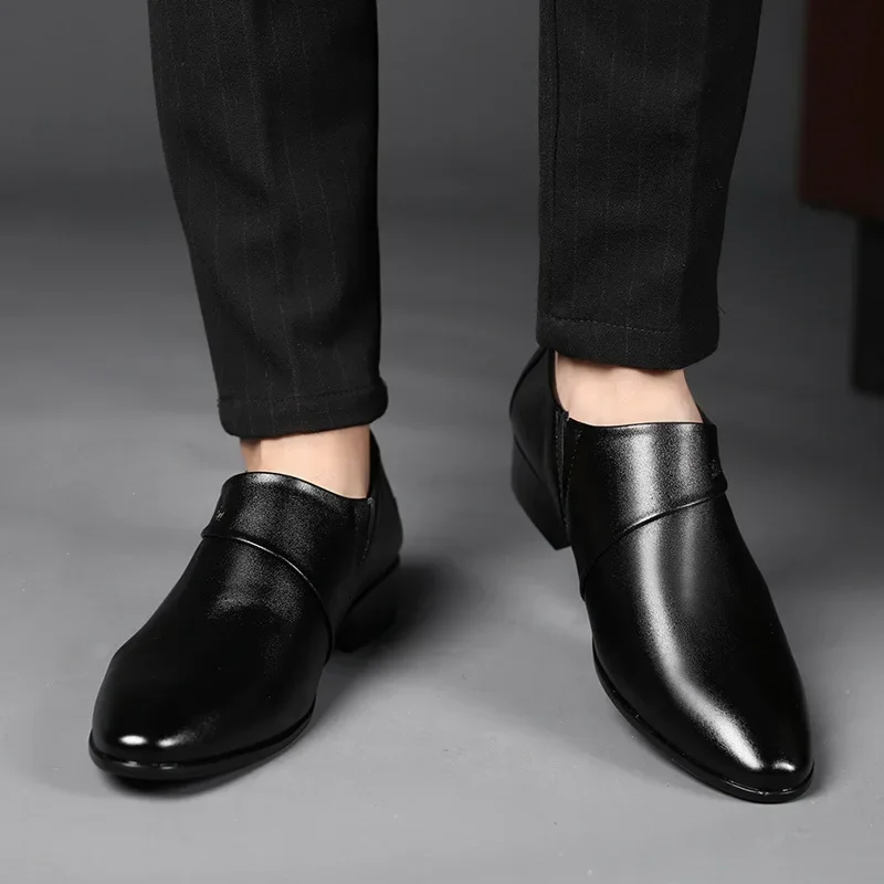 Oxfords Leather Shoes for Men Luxury Big Size 38-50 Men Dress Shoes Business Party Wedding Office Work Shoe 2025 New Men Loafers