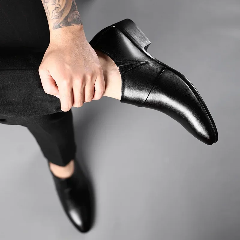 Oxfords Leather Shoes for Men Luxury Big Size 38-50 Men Dress Shoes Business Party Wedding Office Work Shoe 2025 New Men Loafers