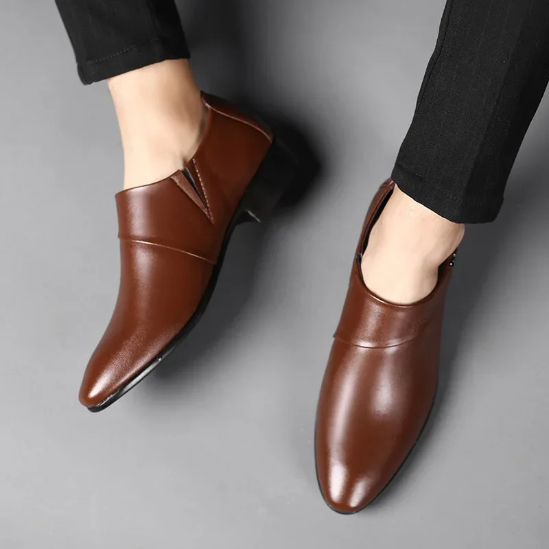 Oxfords Leather Shoes for Men Luxury Big Size 38-50 Men Dress Shoes Business Party Wedding Office Work Shoe 2025 New Men Loafers