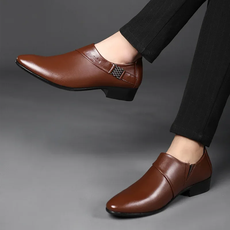 Oxfords Leather Shoes for Men Luxury Big Size 38-50 Men Dress Shoes Business Party Wedding Office Work Shoe 2025 New Men Loafers