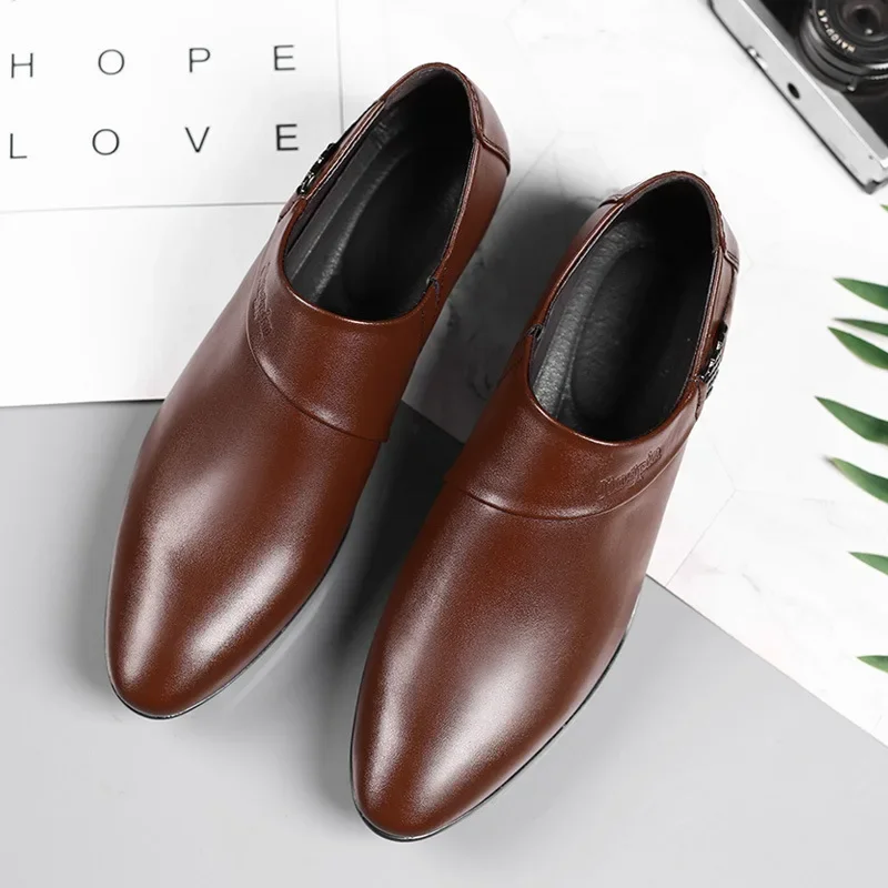 Oxfords Leather Shoes for Men Luxury Big Size 38-50 Men Dress Shoes Business Party Wedding Office Work Shoe 2025 New Men Loafers