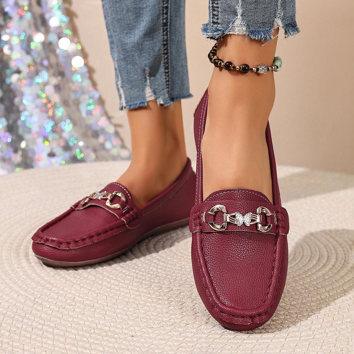 *Spring Autumn New Round Toe Comfortable Sports/Leisure Shoes Fashionable Hot Selling Sexy Flat Bottomed Work Shoes for Women