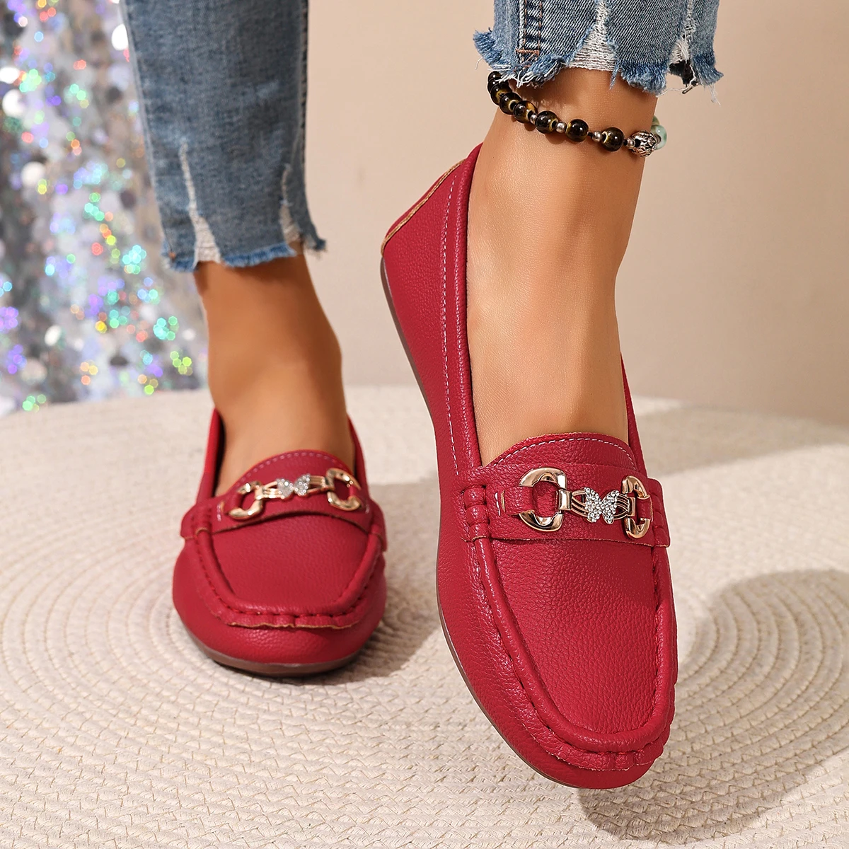 *Spring Autumn New Round Toe Comfortable Sports/Leisure Shoes Fashionable Hot Selling Sexy Flat Bottomed Work Shoes for Women