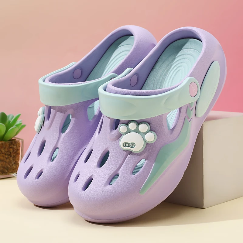 Women's Comfortable EVA Garden Clogs, Closed Toe Sandals For Indoor/Outdoor Home And Beach Use, Soft Sole Ventilated Shoes
