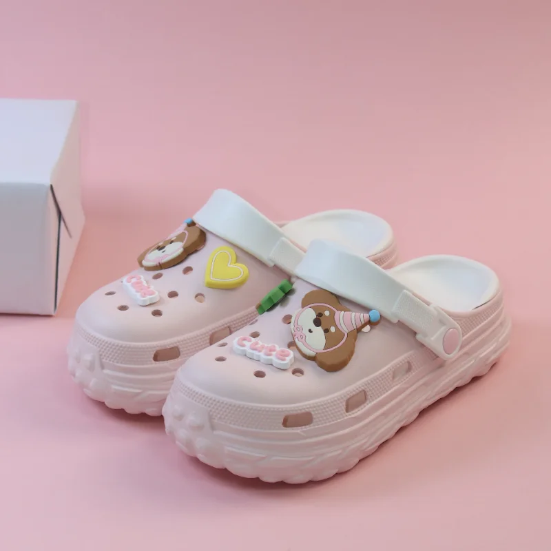 Clogs Platform Slippers Women Home Flat Cute Designer Woman Shoes House Summer Sandals Casual Beach Fashion Footwear Indoor