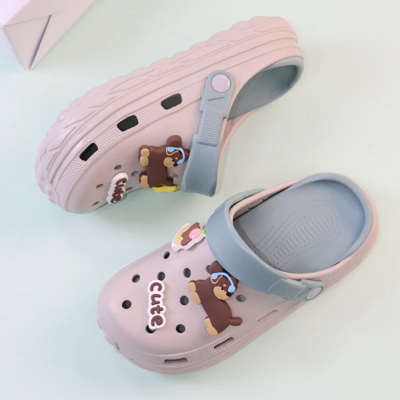 Clogs Platform Slippers Women Home Flat Cute Designer Woman Shoes House Summer Sandals Casual Beach Fashion Footwear Indoor