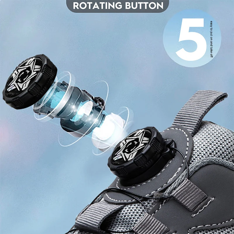 Impact Resistant Multifunctional Shoes, Foot Protection Mining Boots Construction Site Safety Shoes, Fashionable Men's Shoes,