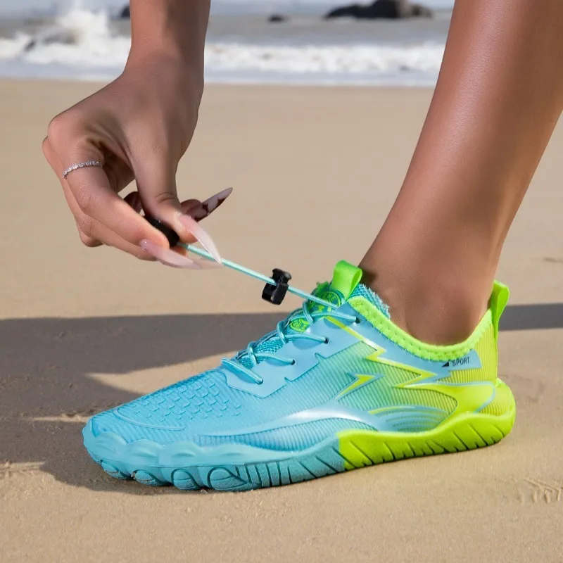 Unisex Quick Dry Water Shoes Men Women Colorful Beach Swimming Surfing Seaside Aqua Shoes Couple Barefoot Upstream Sneakers