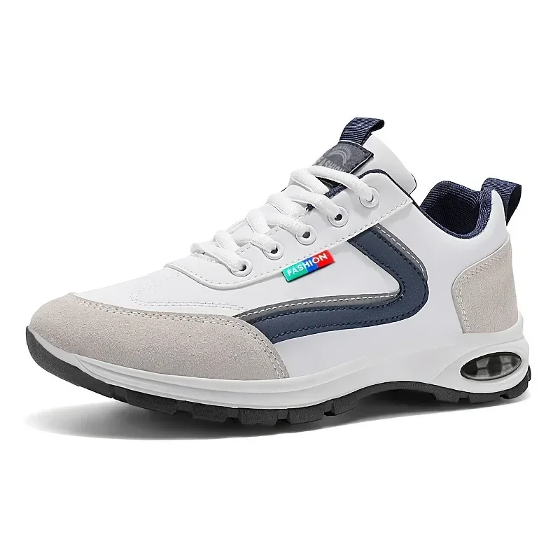 Men's Trendy Sports Shoes Lightweight Breathable Modern Non Slip Shoes Suede Detailing Outdoor Stylish Daily Wear Men Sneakers