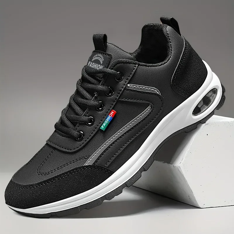 Men's Trendy Sports Shoes Lightweight Breathable Modern Non Slip Shoes Suede Detailing Outdoor Stylish Daily Wear Men Sneakers