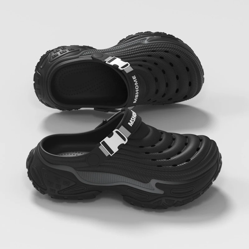 Clogs Platform Slippers Men Summer Luxury Designer Shoes Male Casual Sandals Fashion Indoor Outdoor Beach Slides Unisex Non-Slip