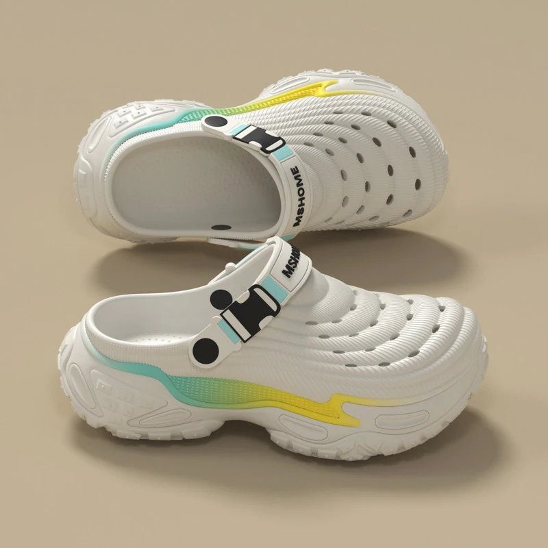 Clogs Platform Slippers Men Summer Luxury Designer Shoes Male Casual Sandals Fashion Indoor Outdoor Beach Slides Unisex Non-Slip