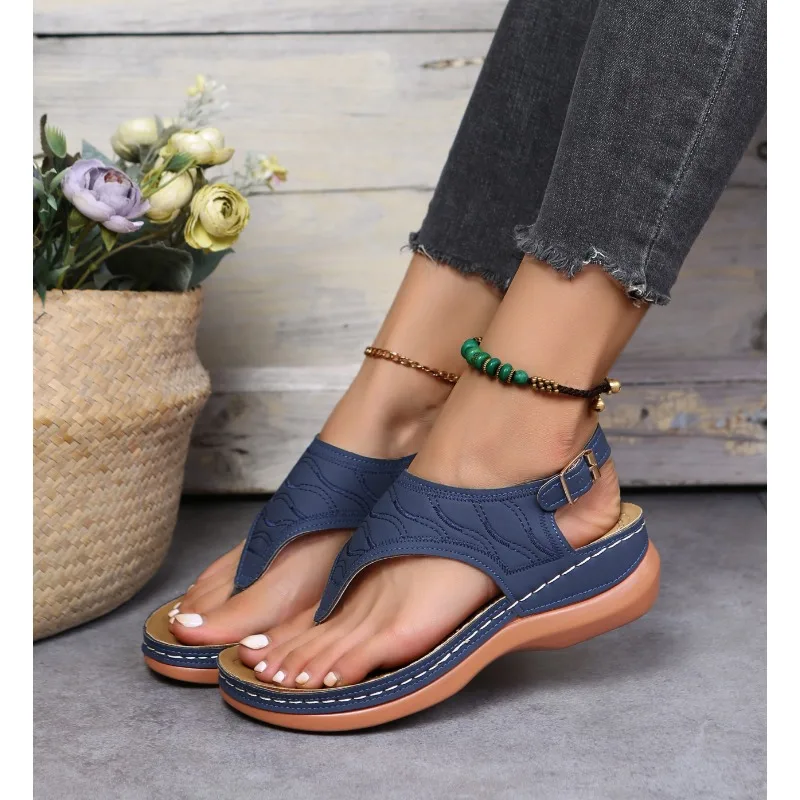 Women Sandals Soft Bottom Summer Shoes for Women Wedge Heels Sandalias Mujer Beach Slippers Women Flip Flops Summer Sandals