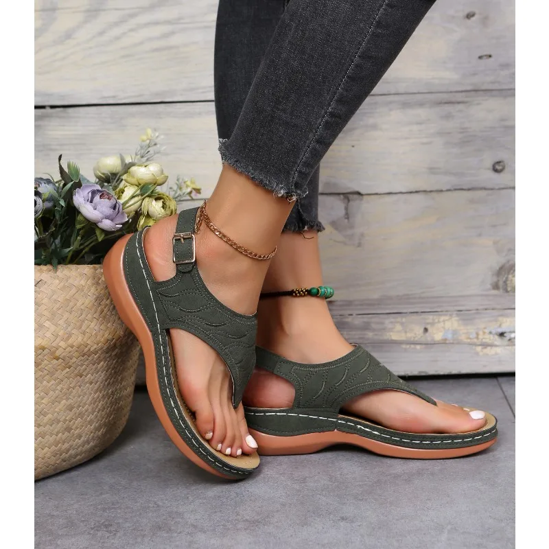 Women Sandals Soft Bottom Summer Shoes for Women Wedge Heels Sandalias Mujer Beach Slippers Women Flip Flops Summer Sandals