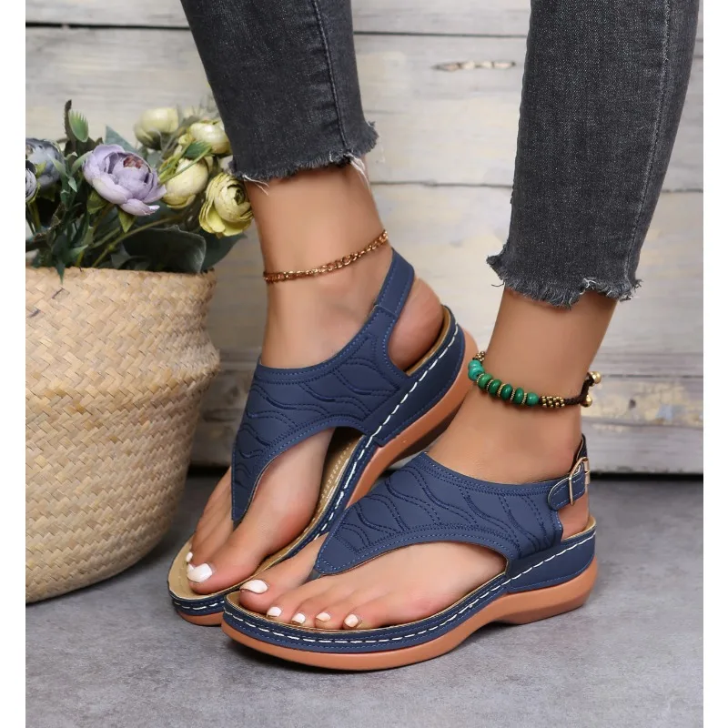 Women Sandals Soft Bottom Summer Shoes for Women Wedge Heels Sandalias Mujer Beach Slippers Women Flip Flops Summer Sandals