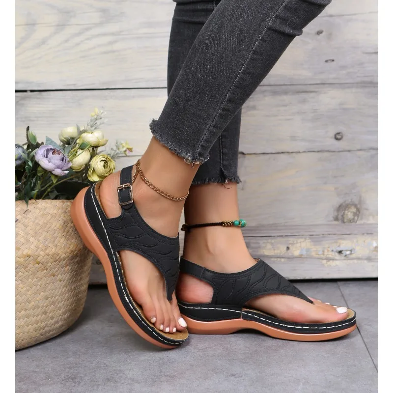 Women Sandals Soft Bottom Summer Shoes for Women Wedge Heels Sandalias Mujer Beach Slippers Women Flip Flops Summer Sandals