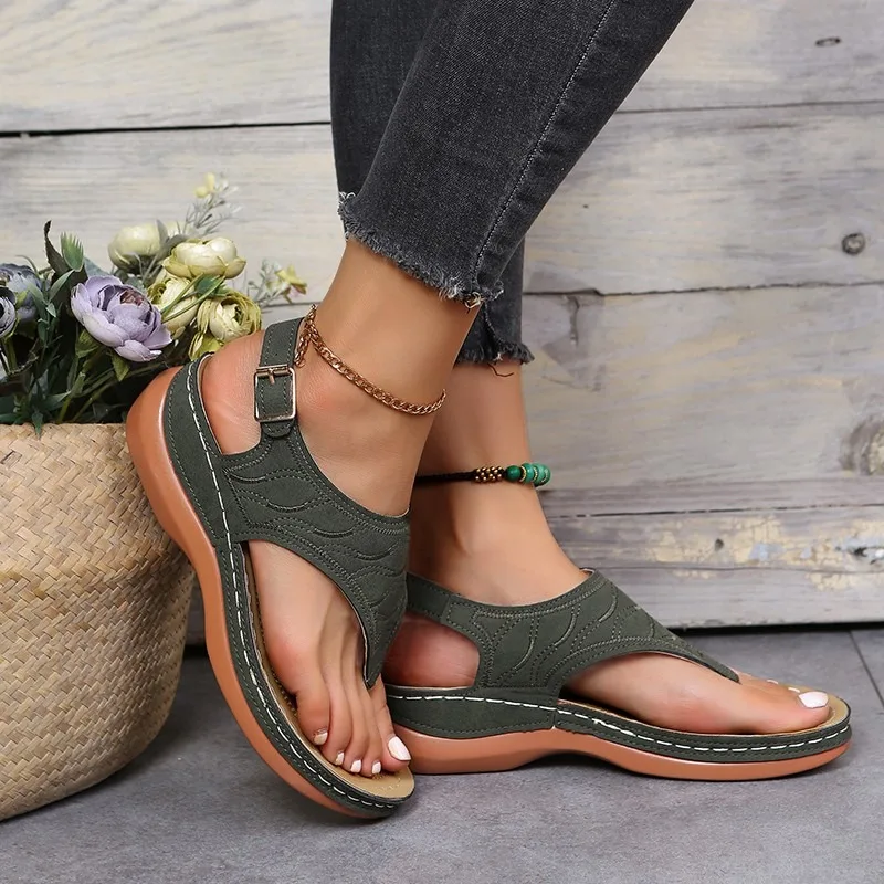 Women Sandals Soft Bottom Summer Shoes for Women Wedge Heels Sandalias Mujer Beach Slippers Women Flip Flops Summer Sandals