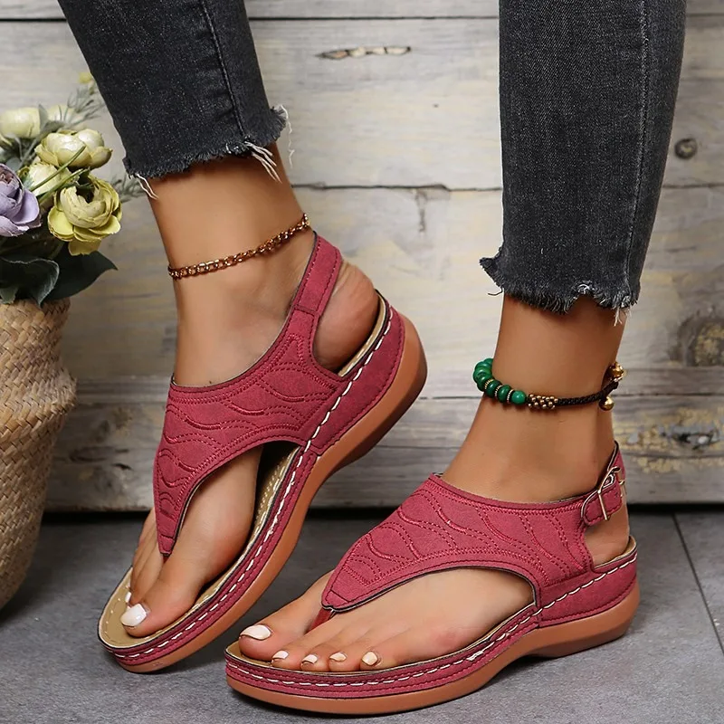 Women Sandals Soft Bottom Summer Shoes for Women Wedge Heels Sandalias Mujer Beach Slippers Women Flip Flops Summer Sandals
