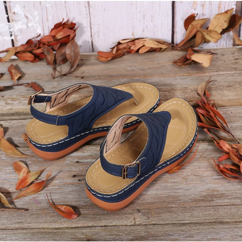 Women Sandals Soft Bottom Summer Shoes for Women Wedge Heels Sandalias Mujer Beach Slippers Women Flip Flops Summer Sandals