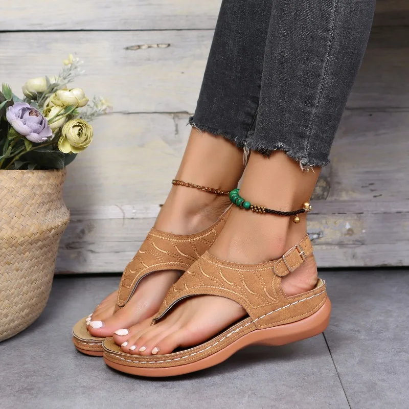 Women Sandals Soft Bottom Summer Shoes for Women Wedge Heels Sandalias Mujer Beach Slippers Women Flip Flops Summer Sandals